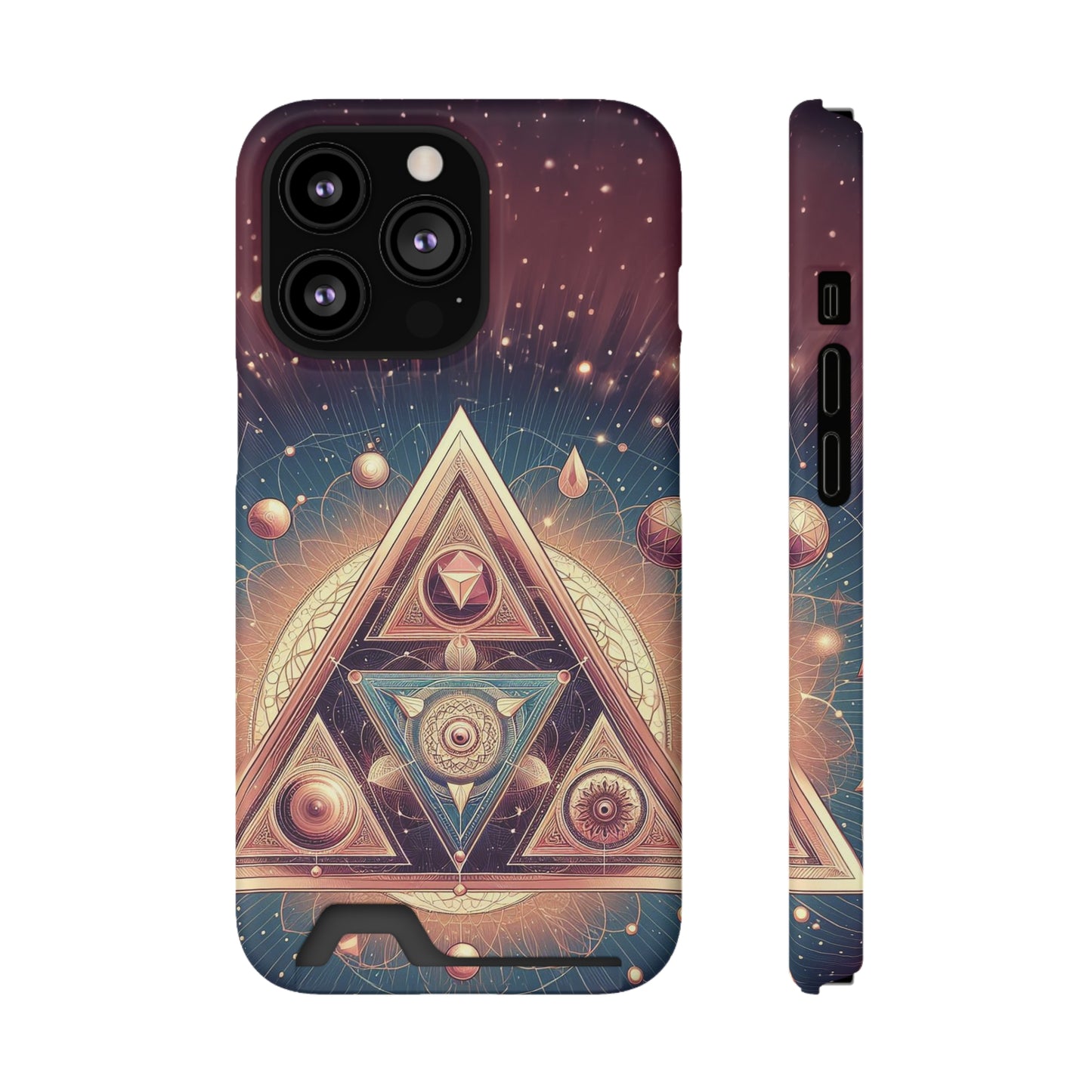 Divine Triangle | Phone Case With Card Holder