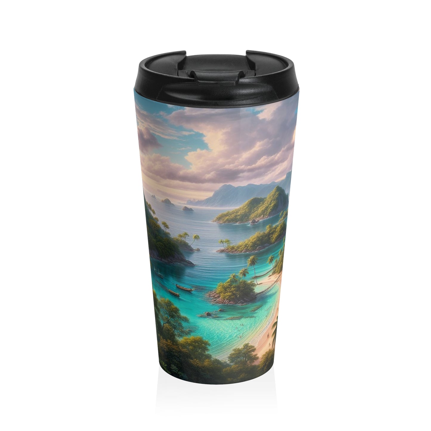 Blissful Island | Stainless Steel Travel Mug