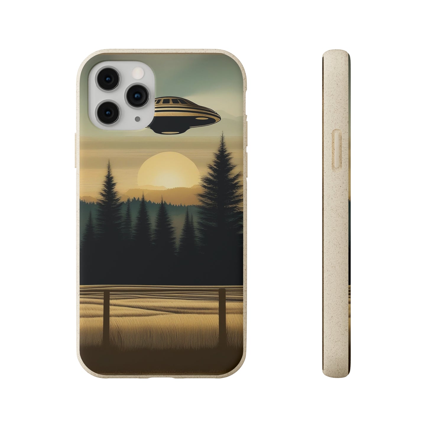 Ufo over Forest | Biodegradable Cases