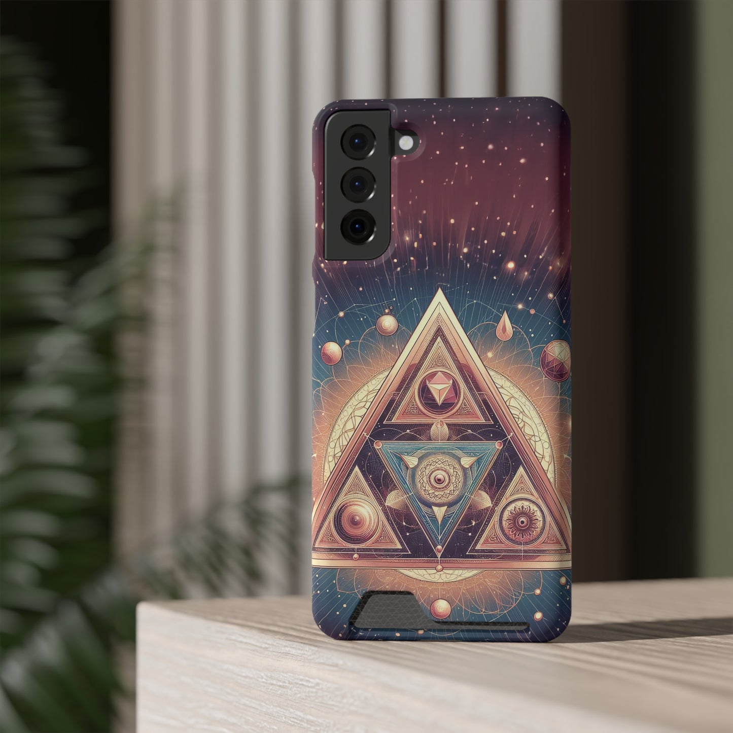 Divine Triangle | Phone Case With Card Holder