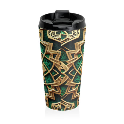 Emerald Lotus | Stainless Steel Travel Mug