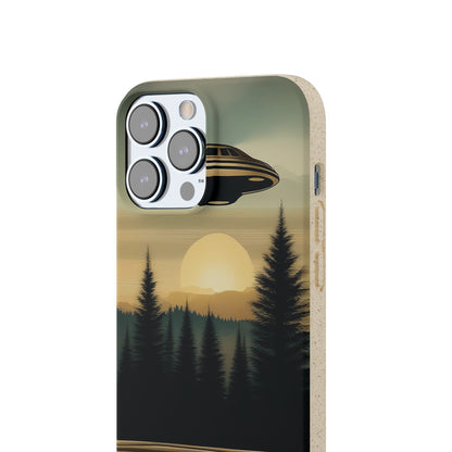 Ufo over Forest | Biodegradable Cases