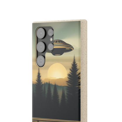 Ufo over Forest | Biodegradable Cases