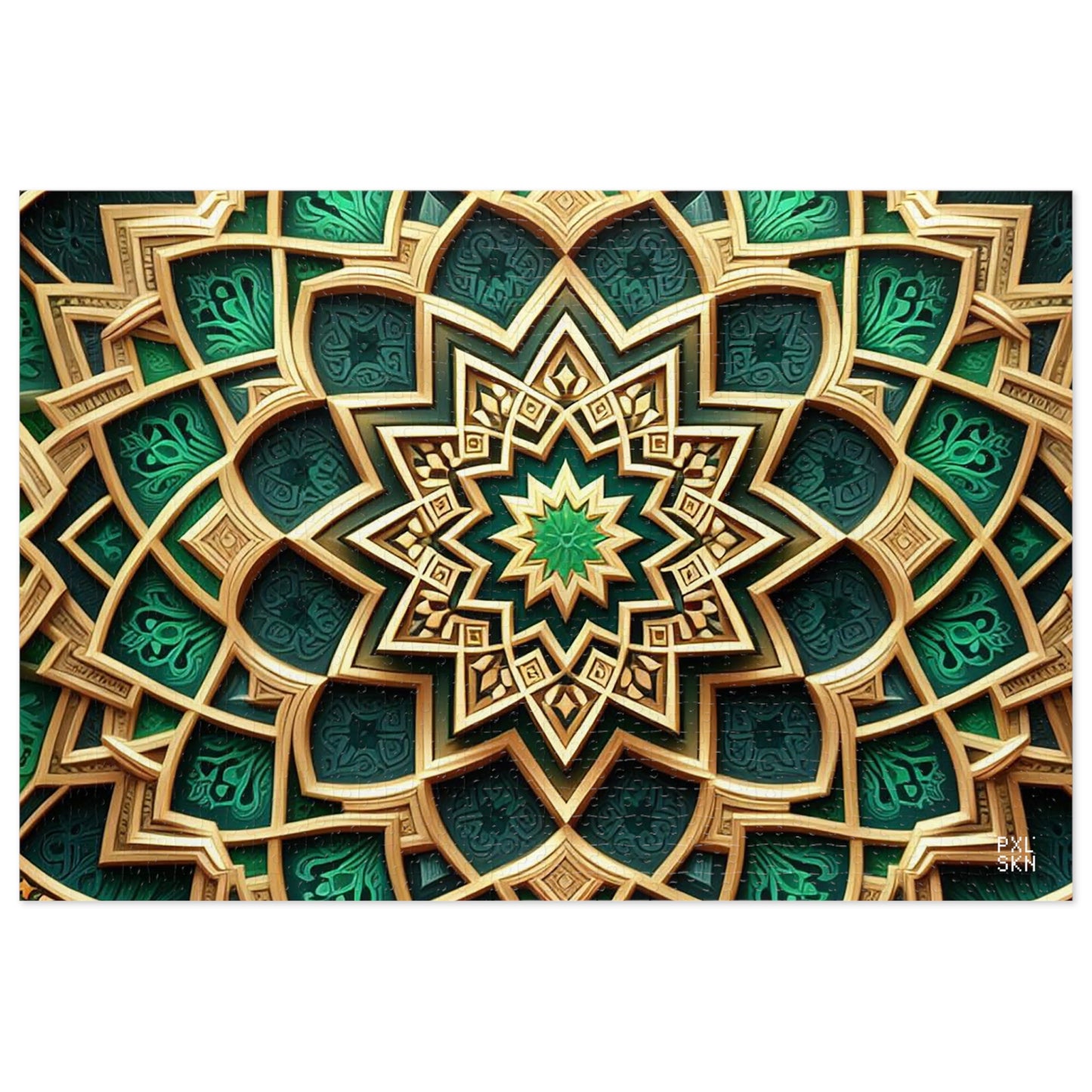 Emerald Lotus | Jigsaw Puzzle (30, 110, 252, 500,1000-Piece)