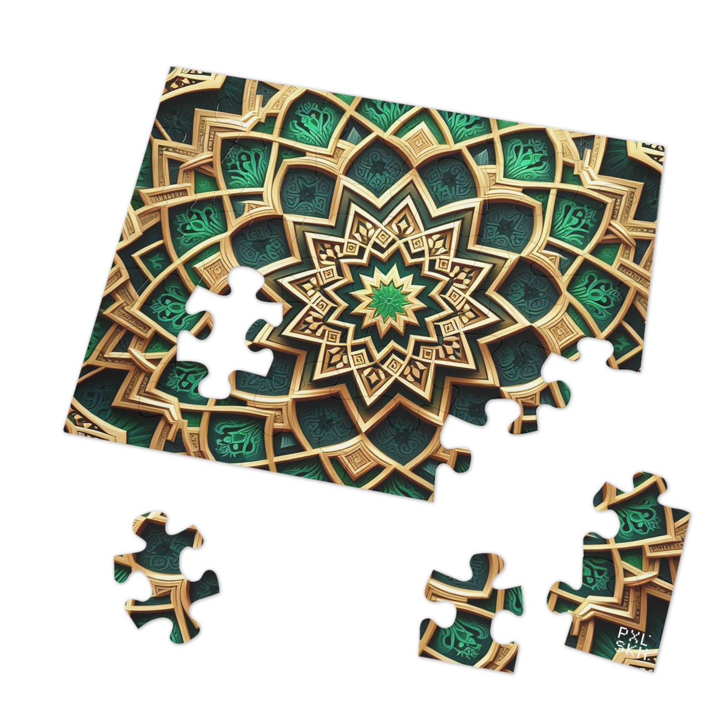 Emerald Lotus | Jigsaw Puzzle (30, 110, 252, 500,1000-Piece)