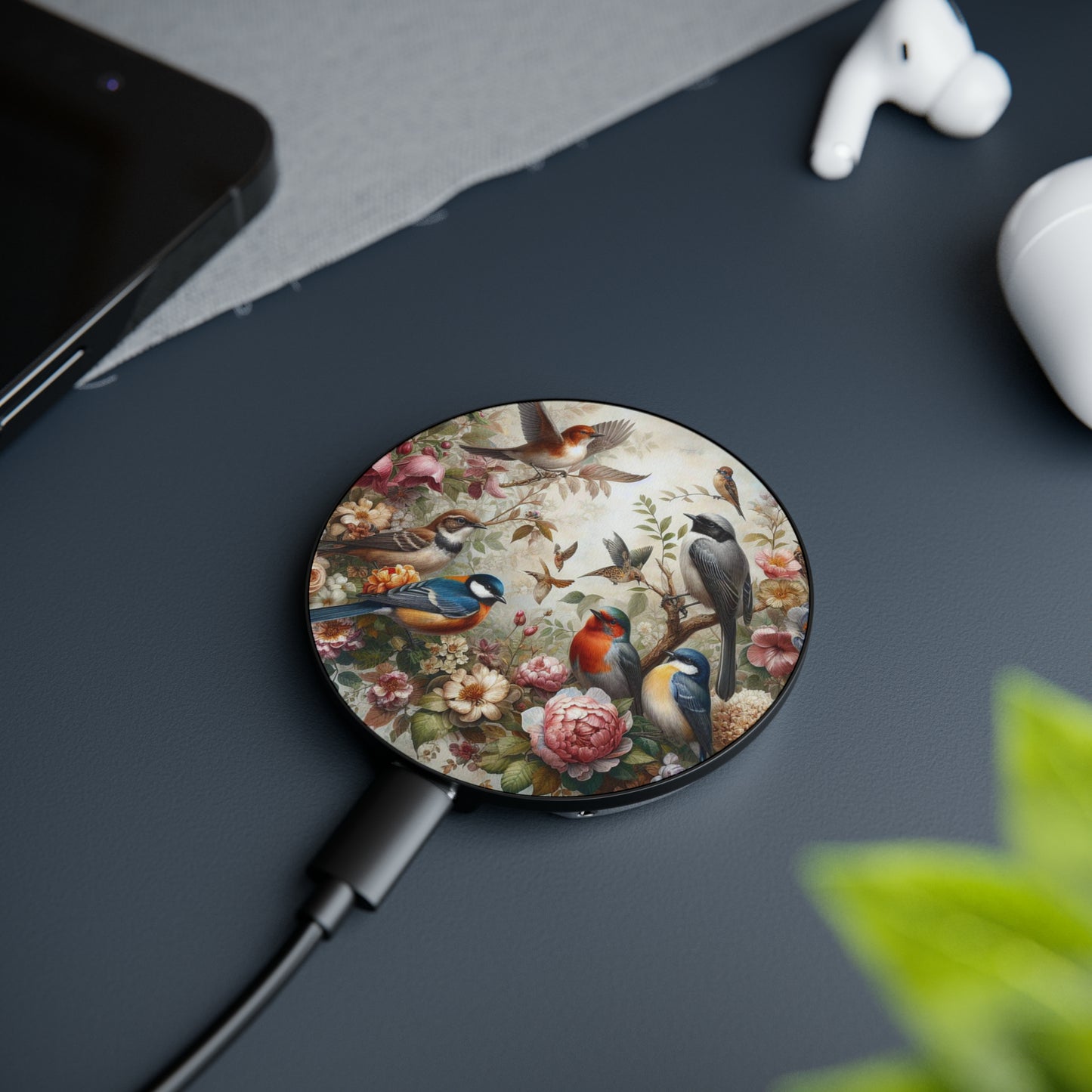 Botanical Birds | Magnetic Induction Charger