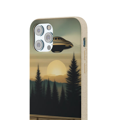 Ufo over Forest | Biodegradable Cases