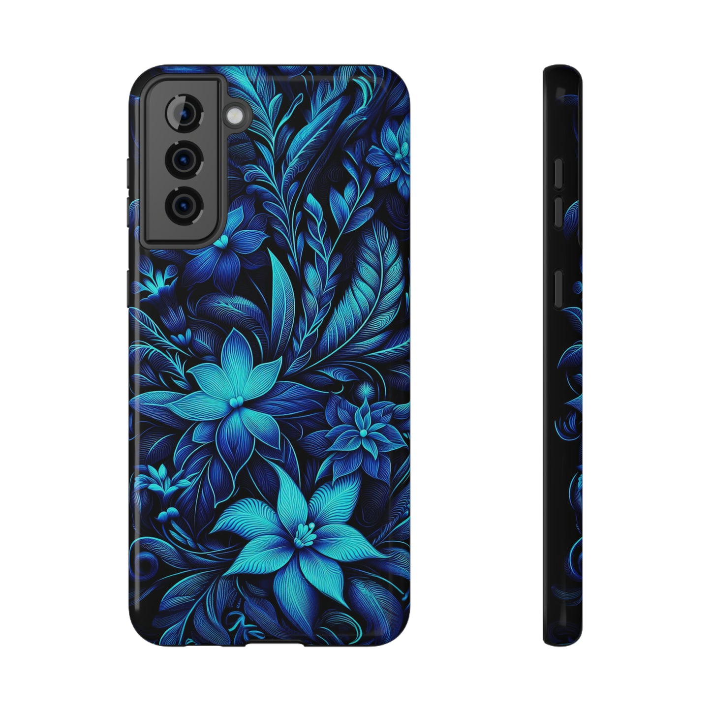 Botanical Blues | Impact-Resistant Cases