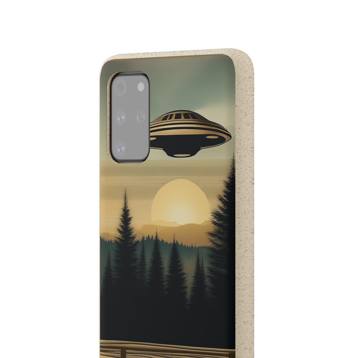 Ufo over Forest | Biodegradable Cases