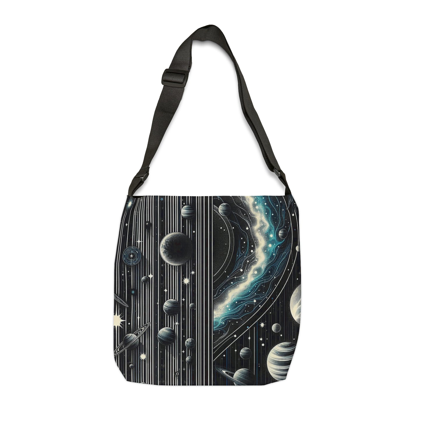 Galactic Pinstripe | Adjustable Tote Bag