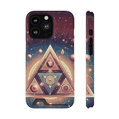 Divine Triangle | Phone Case With Card Holder