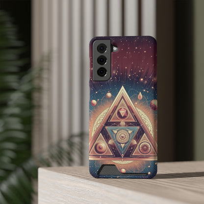 Divine Triangle | Phone Case With Card Holder