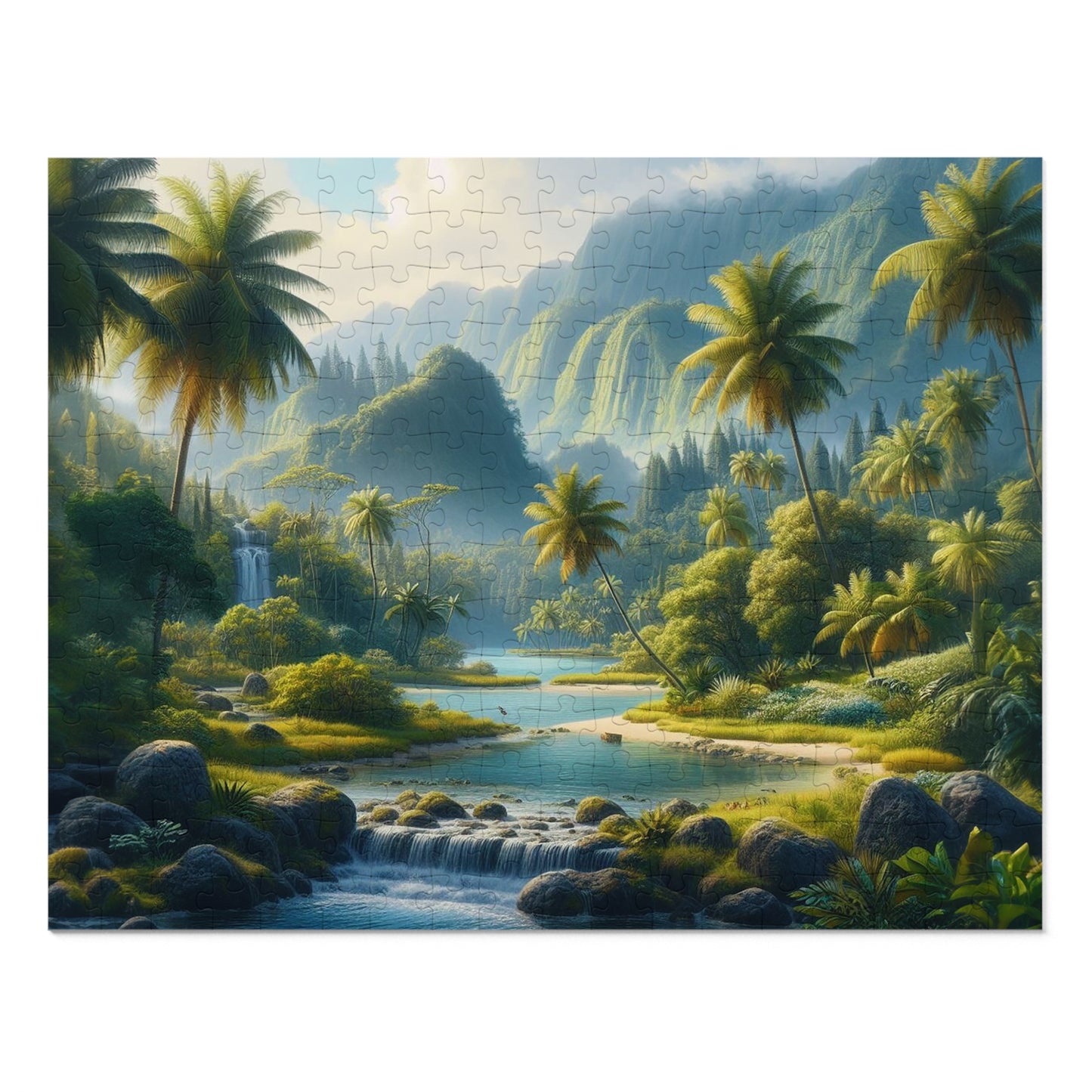 Trickling Falls | Jigsaw Puzzle (30, 110, 252, 500,1000-Piece)