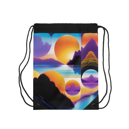 MultiDimensional SunSet | Drawstring Bag