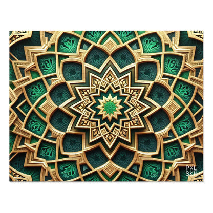 Emerald Lotus | Jigsaw Puzzle (30, 110, 252, 500,1000-Piece)