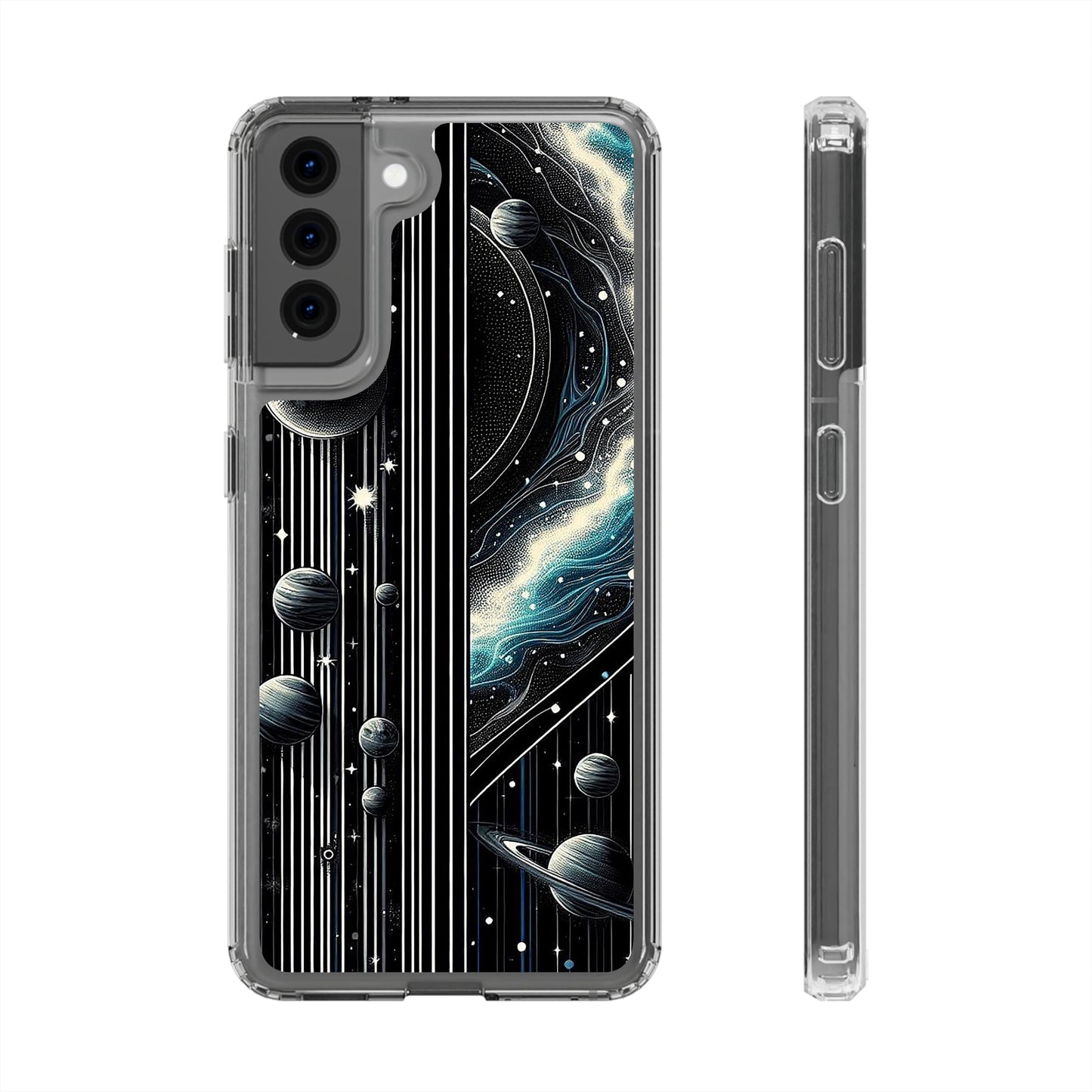 Galactic Pinstripe | Clear Cases