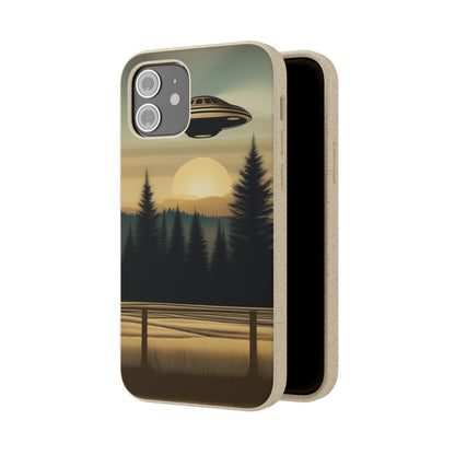 Ufo over Forest | Biodegradable Cases