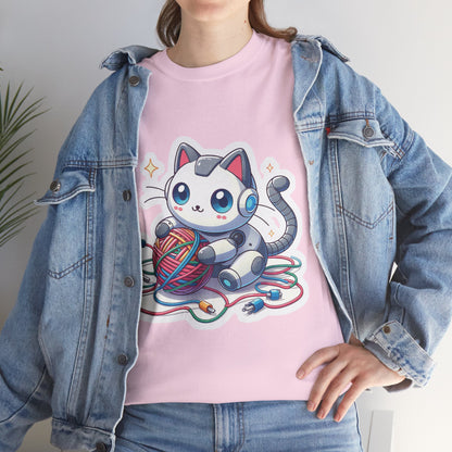 Cyber Cat | Unisex Heavy Cotton Tee