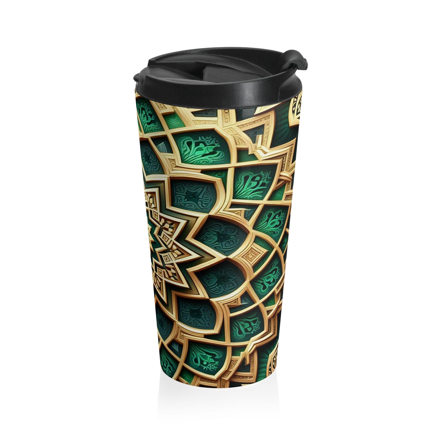 Emerald Lotus | Stainless Steel Travel Mug