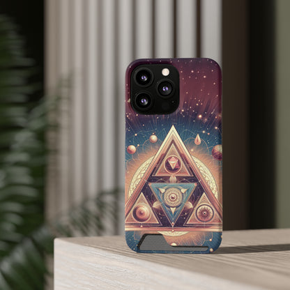 Divine Triangle | Phone Case With Card Holder