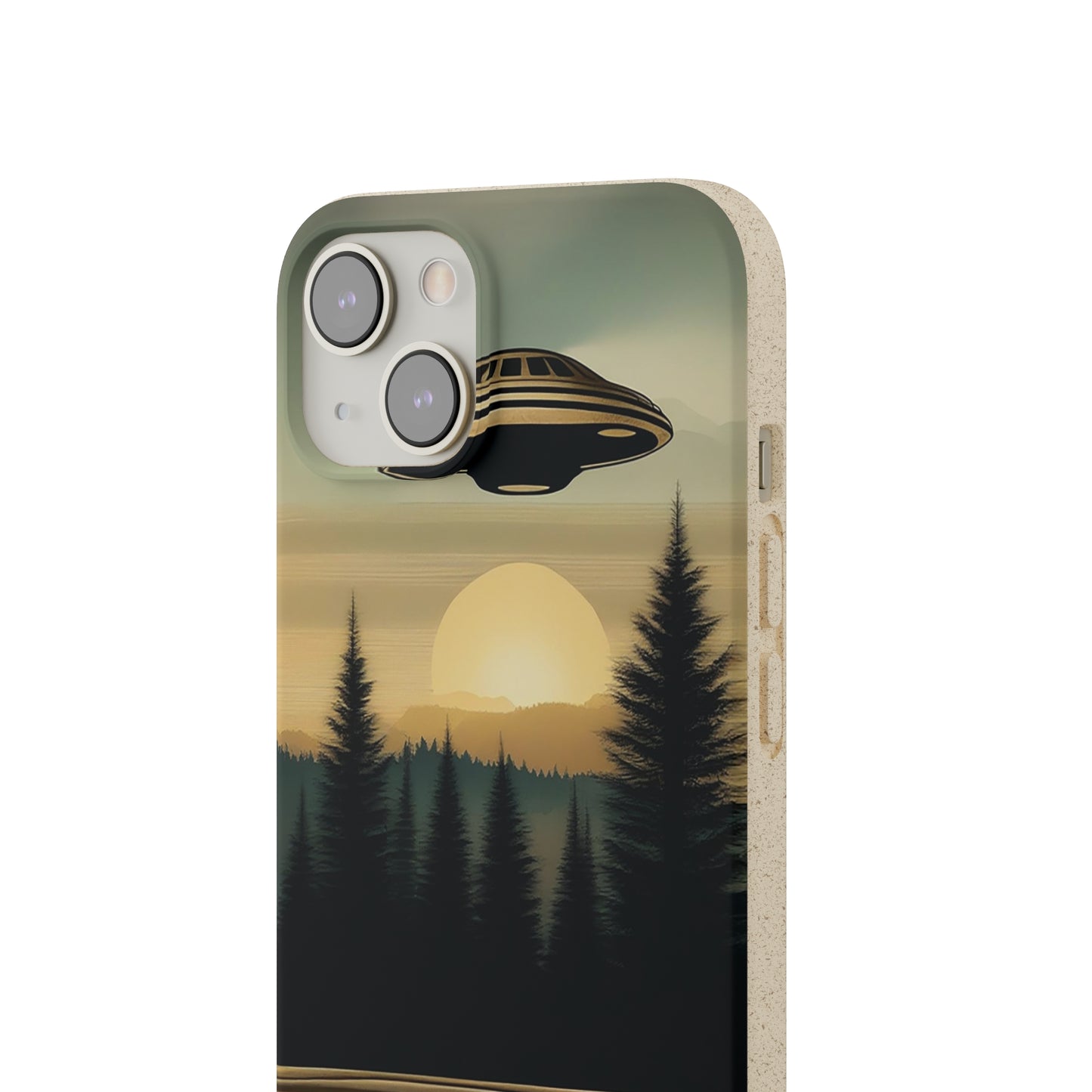 Ufo over Forest | Biodegradable Cases