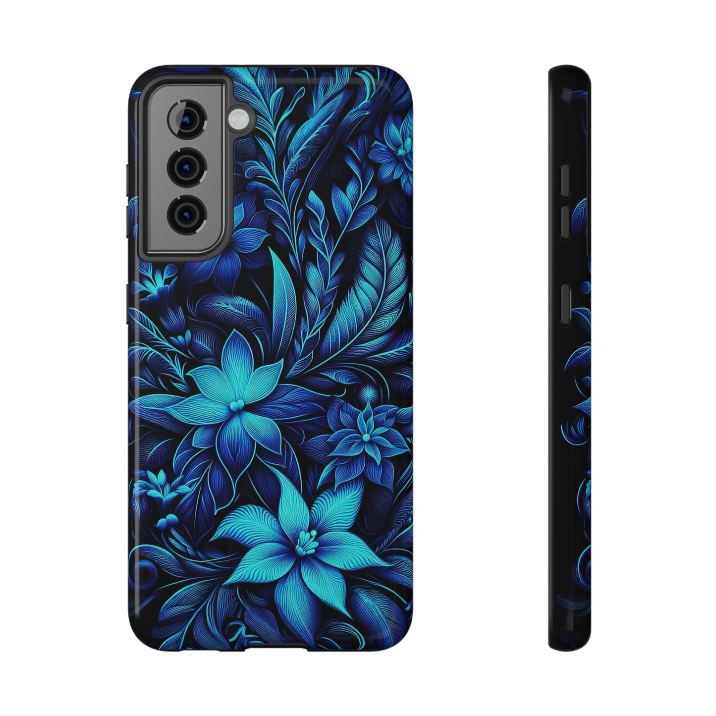 Botanical Blues | Impact-Resistant Cases