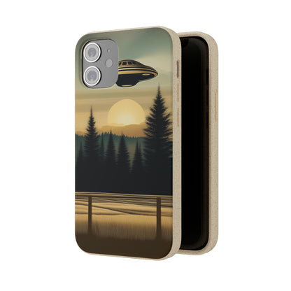 Ufo over Forest | Biodegradable Cases