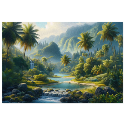 Trickling Falls | Jigsaw Puzzle (30, 110, 252, 500,1000-Piece)