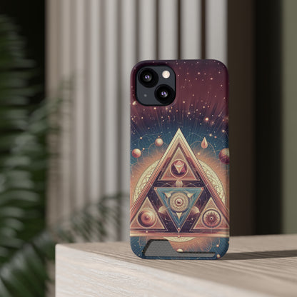 Divine Triangle | Phone Case With Card Holder