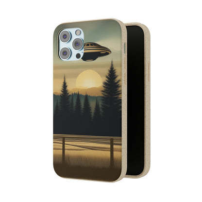 Ufo over Forest | Biodegradable Cases