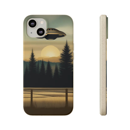 Ufo over Forest | Biodegradable Cases