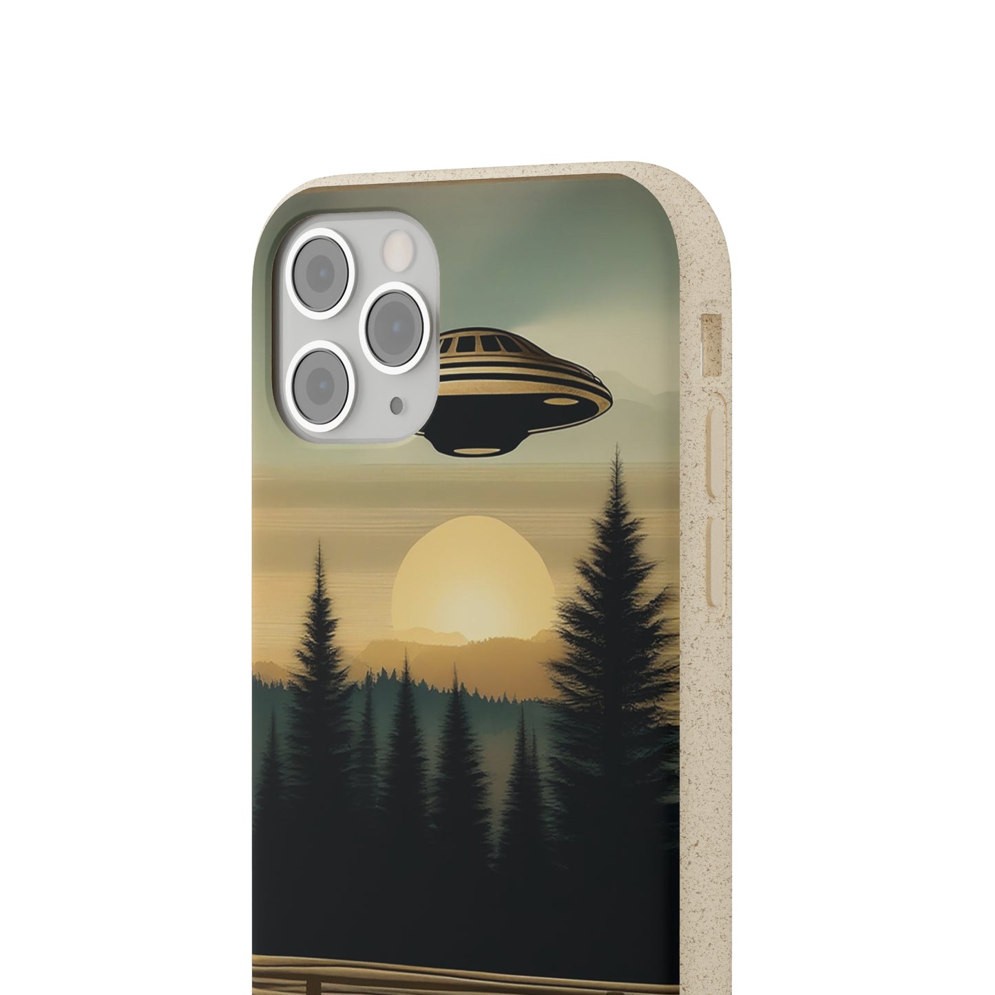 Ufo over Forest | Biodegradable Cases