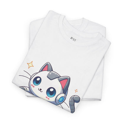 Cyber Cat | Unisex Heavy Cotton Tee