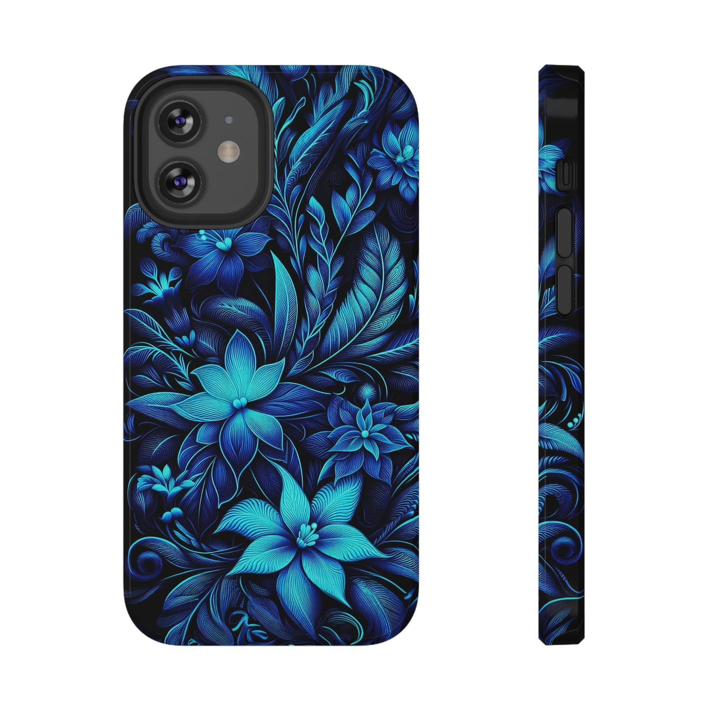 Botanical Blues | Impact-Resistant Cases