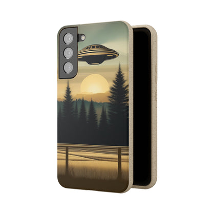 Ufo over Forest | Biodegradable Cases