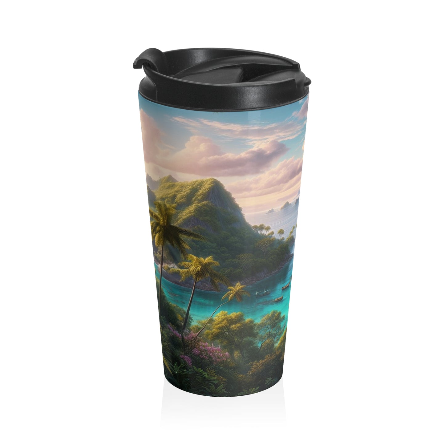 Blissful Island | Stainless Steel Travel Mug