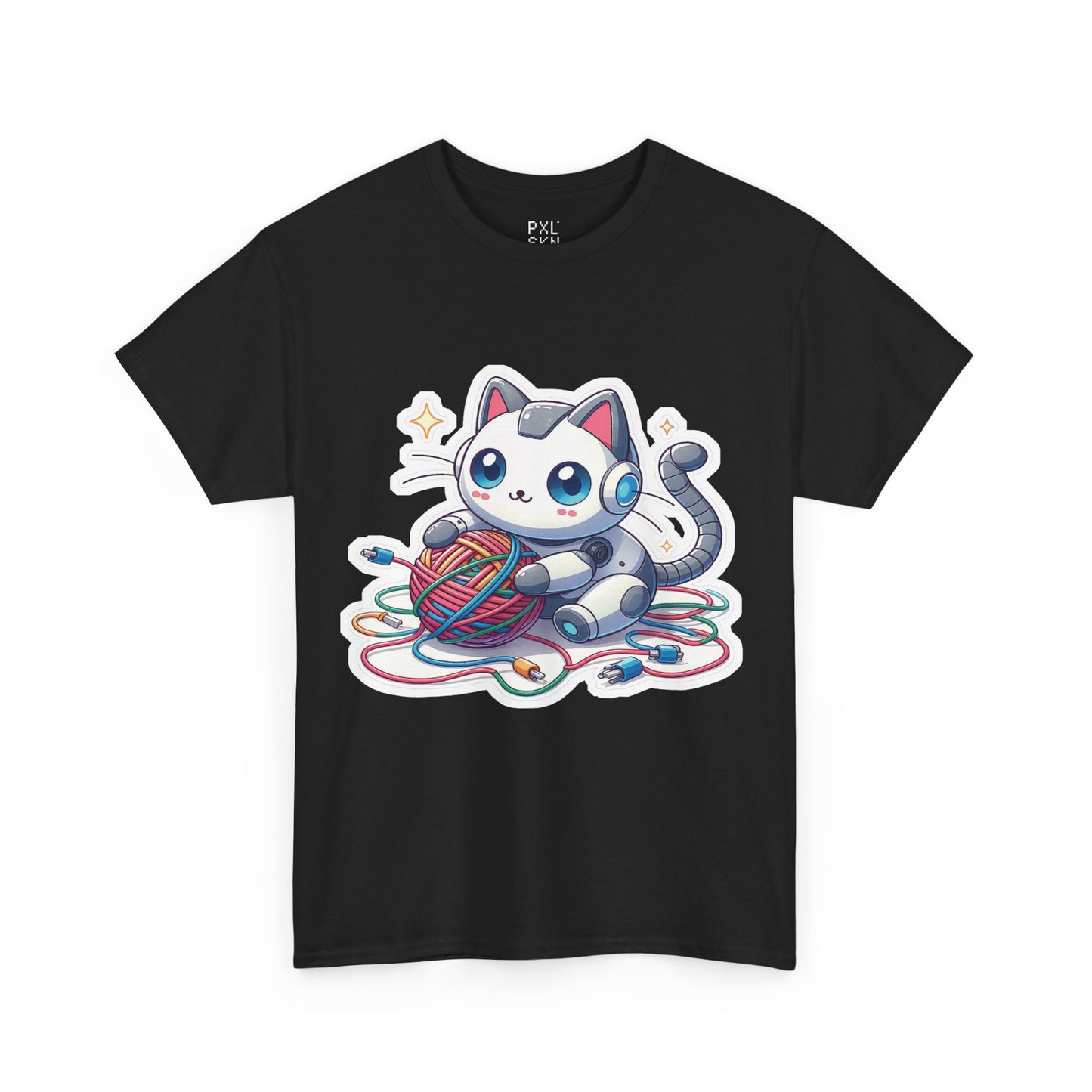 Cyber Cat | Unisex Heavy Cotton Tee