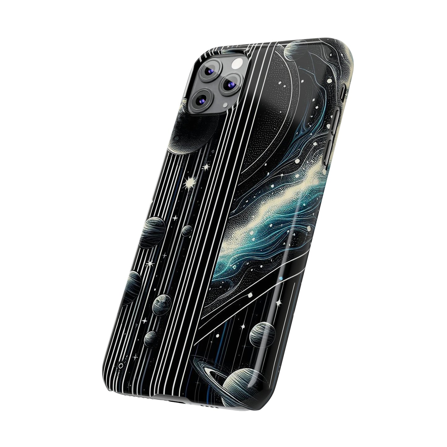 Galactic Pinstripe | Slim Phone Cases