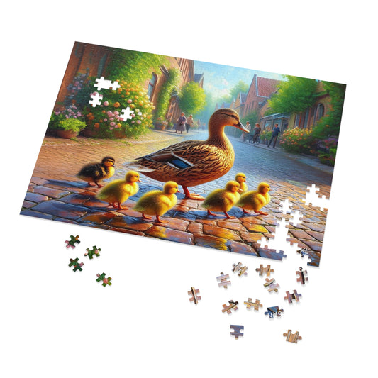 Duck Crossing | Jigsaw Puzzle (30, 110, 252, 500,1000-Piece)