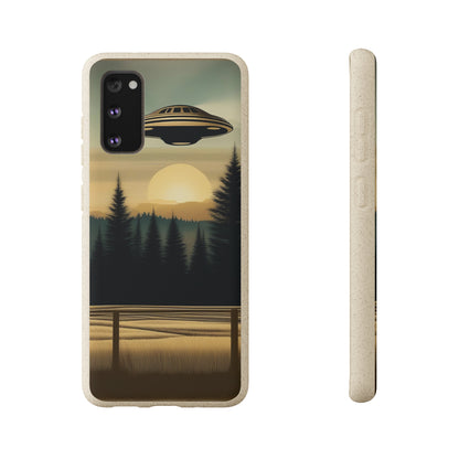 Ufo over Forest | Biodegradable Cases