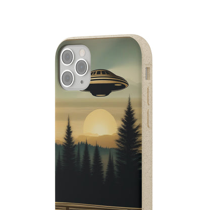 Ufo over Forest | Biodegradable Cases