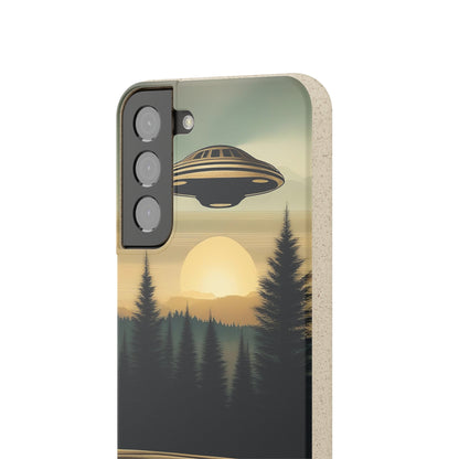 Ufo over Forest | Biodegradable Cases