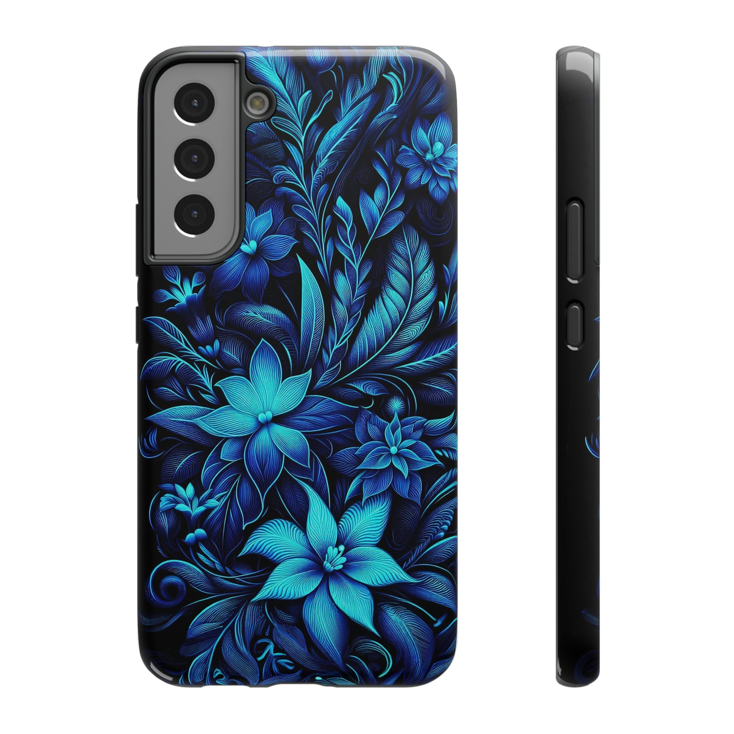 Botanical Blues | Impact-Resistant Cases