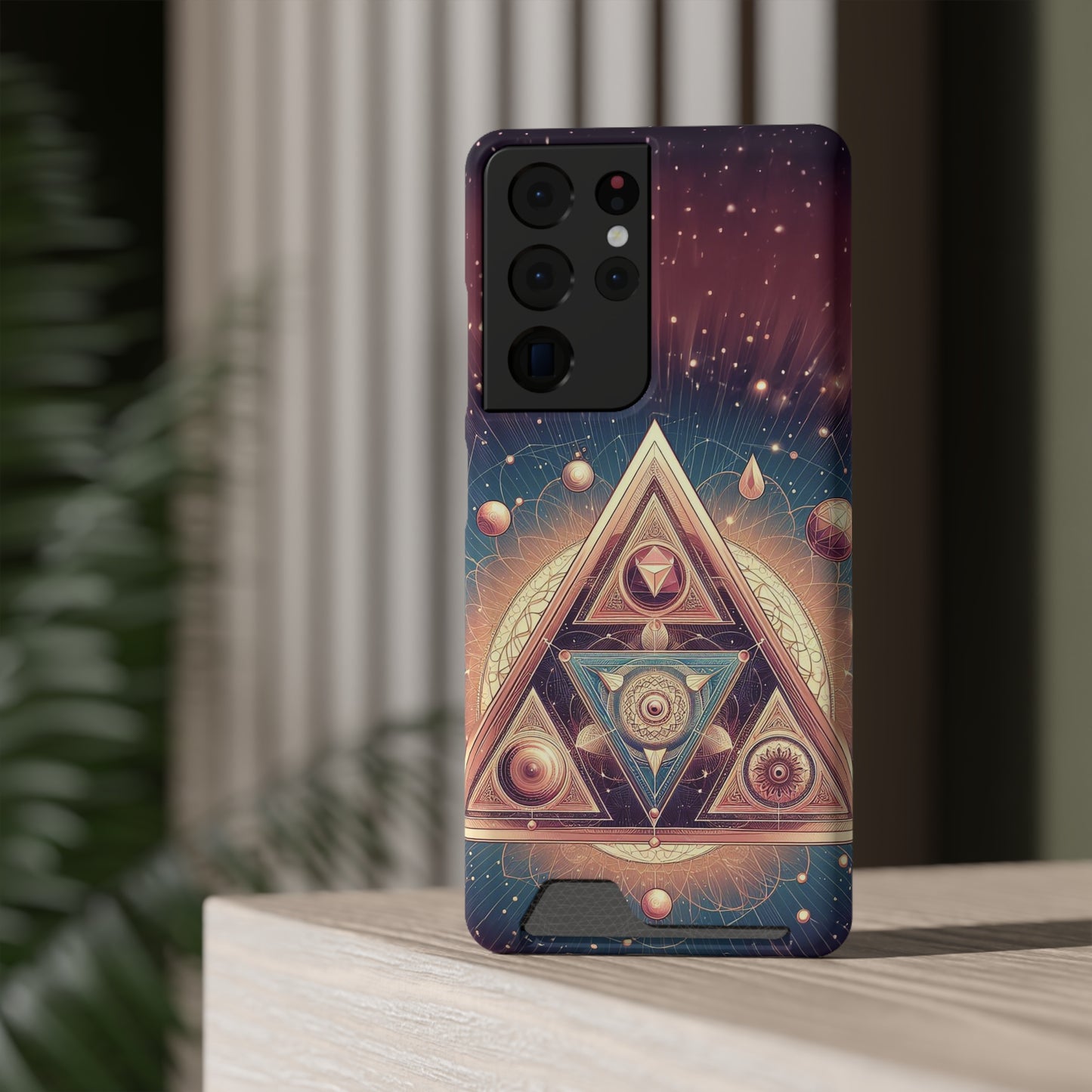 Divine Triangle | Phone Case With Card Holder