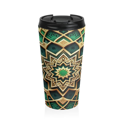 Emerald Lotus | Stainless Steel Travel Mug