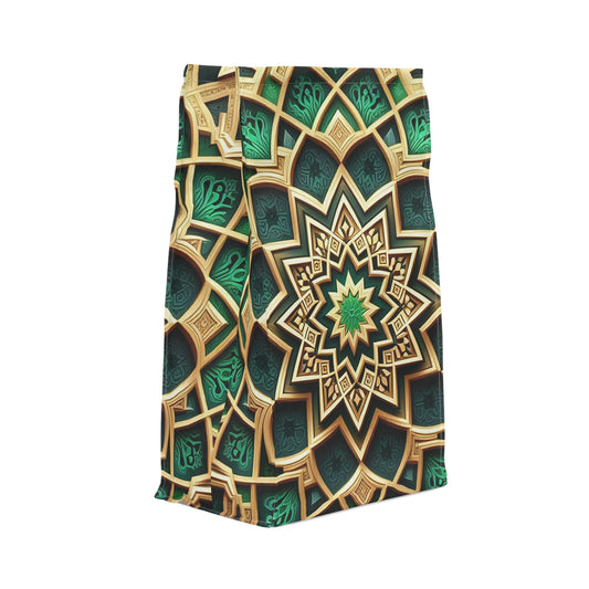 Emerald Lotus | Polyester Lunch Bag