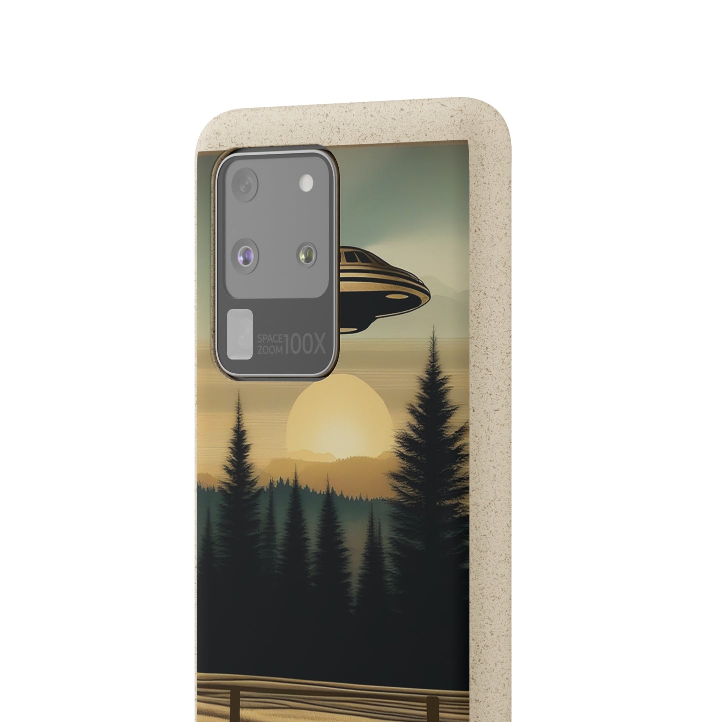 Ufo over Forest | Biodegradable Cases