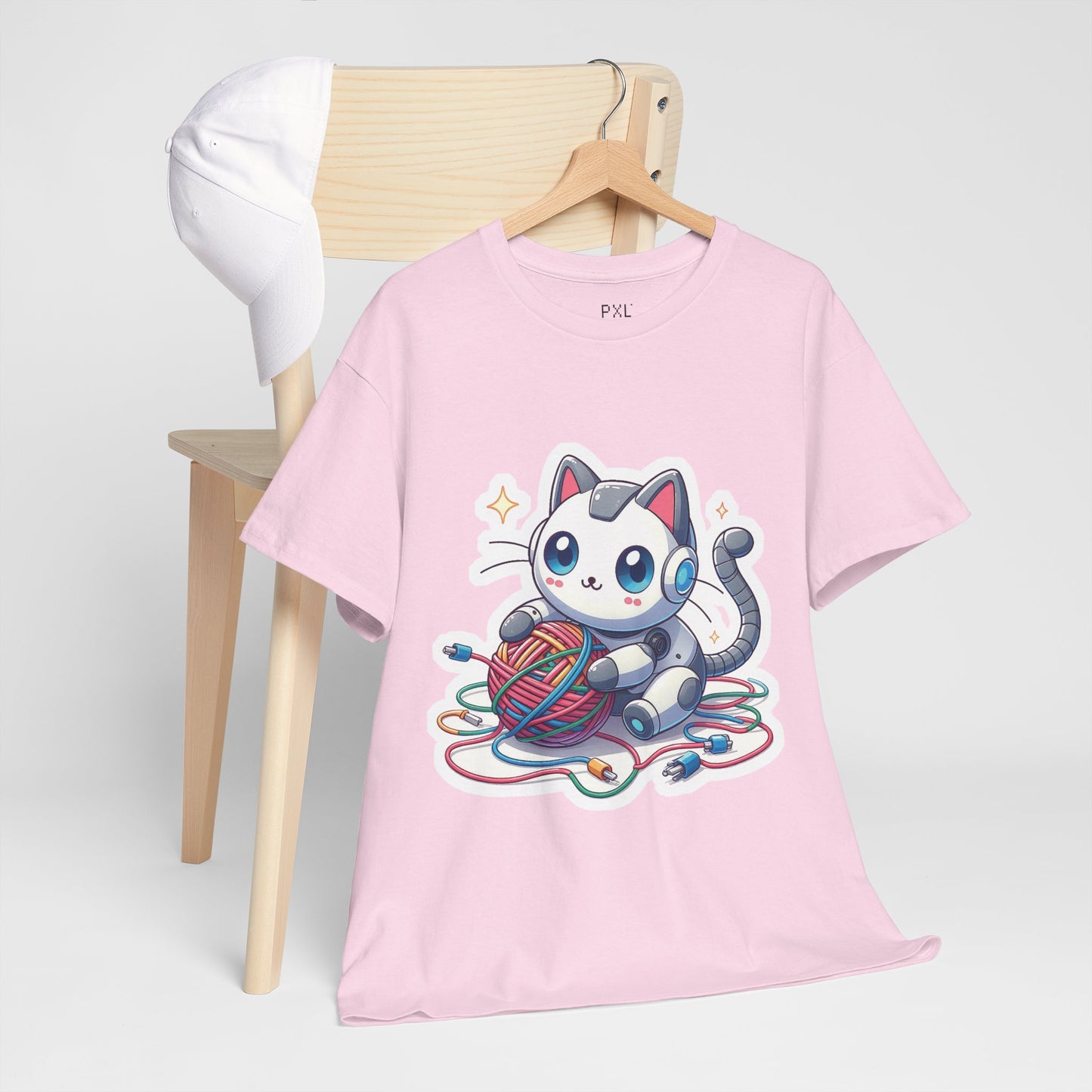 Cyber Cat | Unisex Heavy Cotton Tee